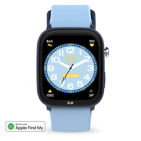 Ice Watch - Montre Junior  connectée Ice Smart Junior 3.0 Find My bleue - ref 24548