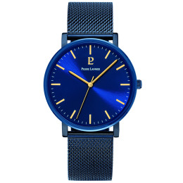 Pierre Lannier - Montre Homme  Essential bleu bracelet milanais - ref 218F466