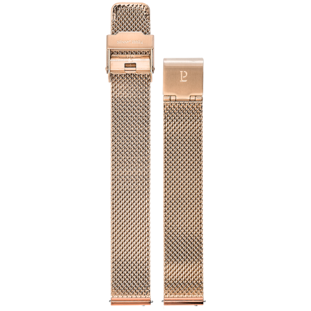 Pierre Lannier - Montre Femme Bracelet  acier milanais doré rose 14 mm - ref BRA010A1455