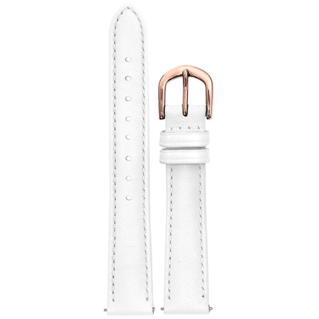Pierre Lannier - Montre Femme Bracelet  cuir blanc 16 mm - ref BRA027A1605