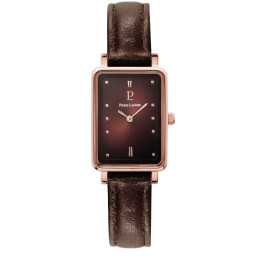 Pierre Lannier - Montre Femme  Ariane chocolat bracelet en cuir - ref 050K984
