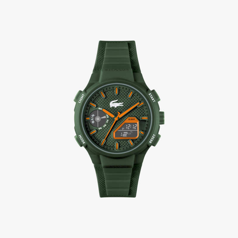 Lacoste - Montre Homme  LC33 kaki bracelet silicone - ref 2011367