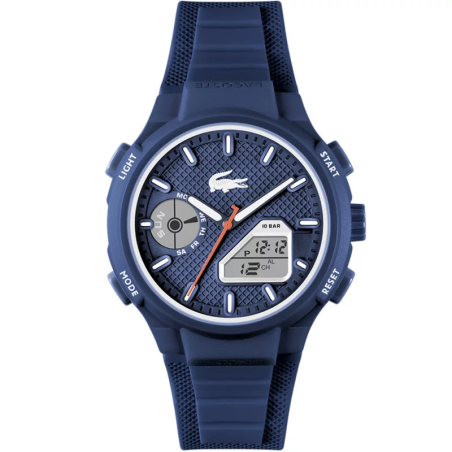 Lacoste - Montre Homme  LC33 bleue bracelet silicone - ref 2011370