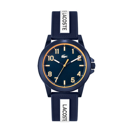 Lacoste - Montre Mixte  Rider bleue bracelet silicone - ref 2020142