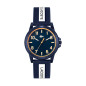 Lacoste - Montre Mixte  Rider bleue bracelet silicone - ref 2020142