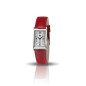 LIP - Montre Mixte  Churchill T18 grise bracelet cuir rouge - ref 671409