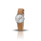 LIP - Montre Femme  Dauphine grise bracelet cuir brun - ref 671476