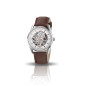 LIP - Montre Homme  Himalaya Squelette grise cuir marron - ref 671557