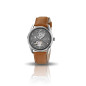LIP - Montre Homme  Himalaya Sablier grise cuir brun - ref 671572