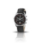 LIP - Montre Homme  Himalaya Chrono noire cuir - ref 671592