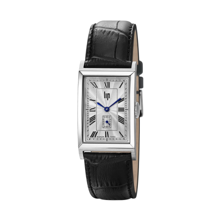 LIP - Montre Homme  Churchill T24 grise cuir noir - ref 671927