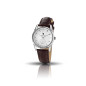 LIP - Montre Mixte  Himalaya blanche cuir marron foncé - ref 671041