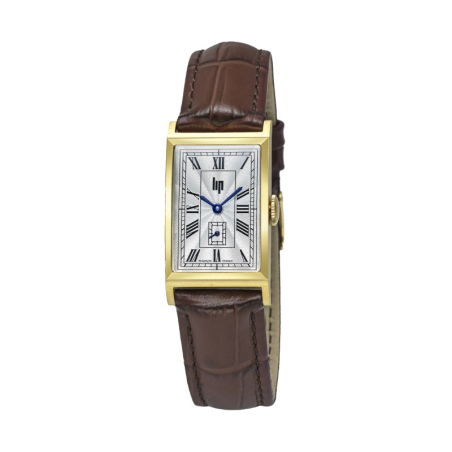 LIP - Montre Mixte  Churchill T18 grise cuir marron - ref 671933