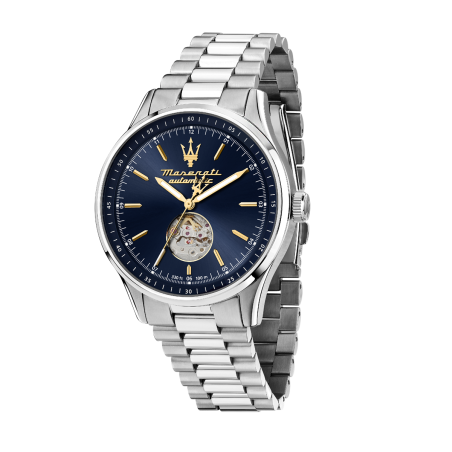 Maserati - Montre Homme  Sorpasso bleue acier gris - ref R8823124002