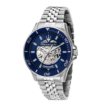 Maserati - Montre Homme  Sfida bleu acier gris - ref R8823140011