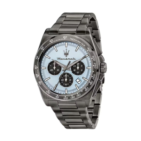 Maserati - Montre Homme  Velocita bleue acier gris - ref R8873652004