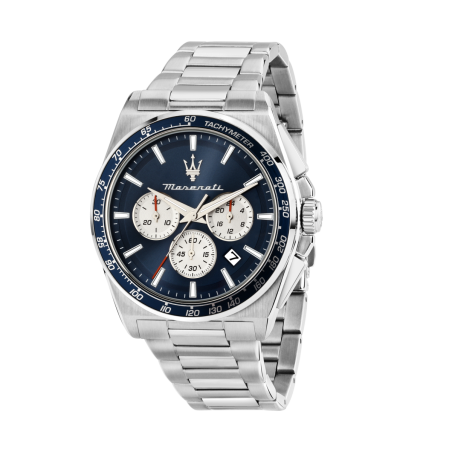Maserati - Montre Homme  Velocita bleue foncée acier gris - ref R8873652005
