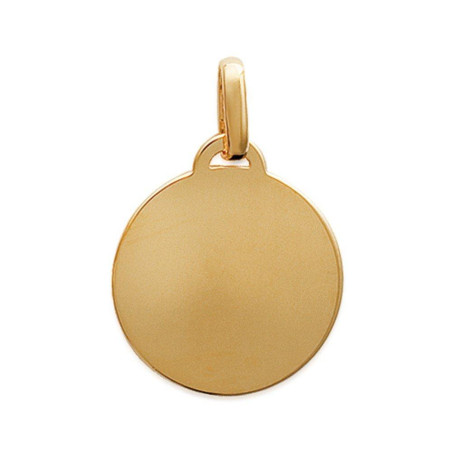 Anamila - Pendentif plaque ronde 2,2 cm plaqué or Ref 1018279