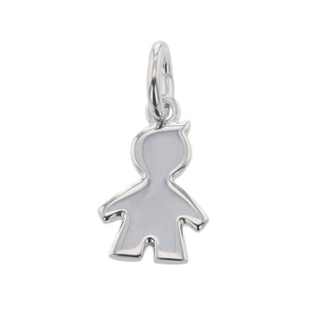 BIJOU COLLECTION - Médaille petit garçon argent massif rhodié Ref 1010525