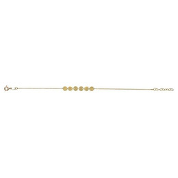 BIJOU COLLECTION - Bracelet rang cercles or 9 carats jaune Ref 1020214