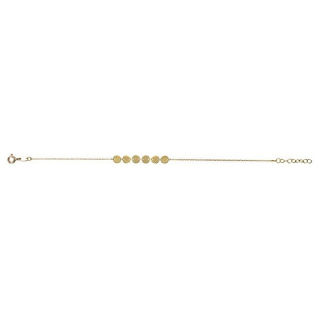 BIJOU COLLECTION - Bracelet rang cercles or 9 carats jaune Ref 1020214
