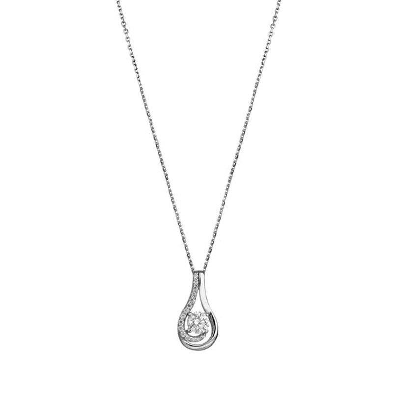 BIJOU COLLECTION - Collier fantaisie en or blanc Ref 1021077