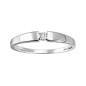 BIJOU COLLECTION - Bague diamants 0,006 ct or blanc pastillé Ref 191506.41