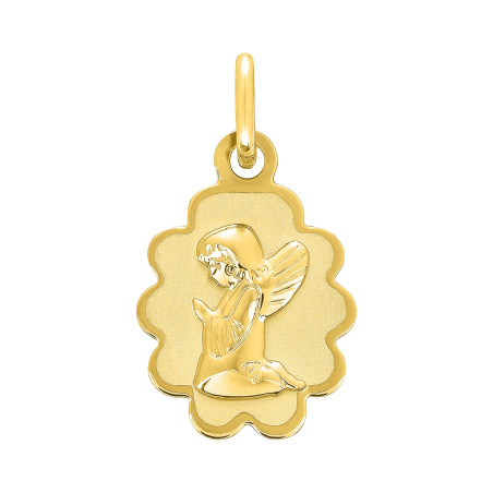 BIJOU COLLECTION - Médaille ange or jaune 18 carats Ref 20876