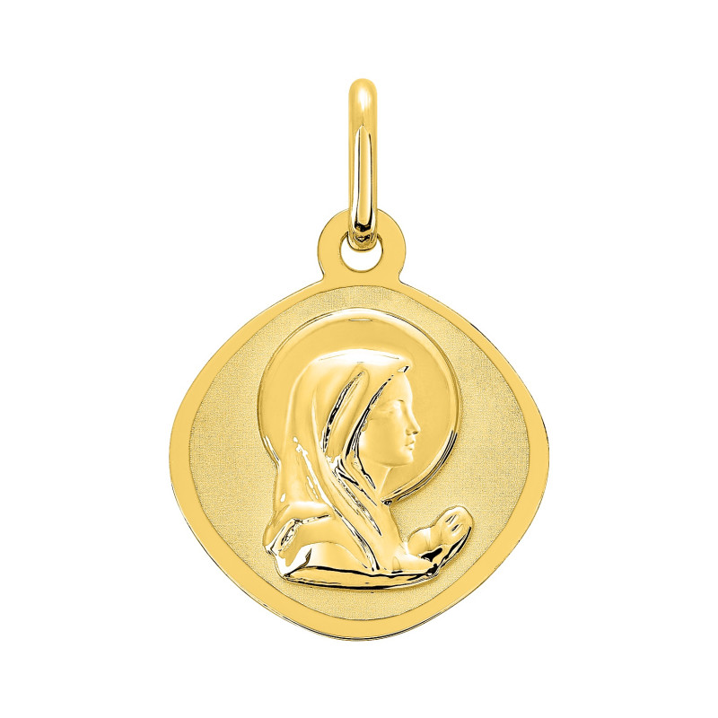 BIJOU COLLECTION - Médaille vierge or jaune 18 carats Ref 20883