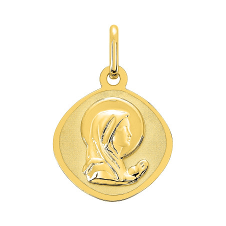 BIJOU COLLECTION - Médaille vierge or jaune 18 carats Ref 20883