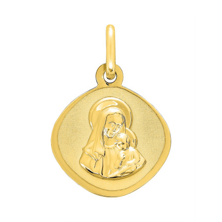 BIJOU COLLECTION - Médaille vierge or jaune 18 carats Ref 20884