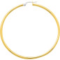 BIJOU COLLECTION - Boucles doreilles créoles lisses or jaune Ref 2535.10