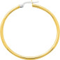 BIJOU COLLECTION - Boucles doreilles créoles lisses or jaune 18 carats Ref 2535.7