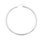 BIJOU COLLECTION - Boucles doreilles créoles or blanc 18 carats Ref 2535.7G