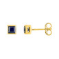 BIJOU COLLECTION - Boucles doreilles clous saphir or jaune 9 carats Ref 297229.S0