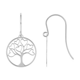 BIJOU COLLECTION - Boucles doreilles crochet argent massif rhodié Ref 335925