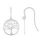 BIJOU COLLECTION - Boucles doreilles crochet argent massif rhodié Ref 335925