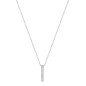 BIJOU COLLECTION - Collier barette or blanc 9 carats avec oxydes de zirconium Ref 397016.Z1