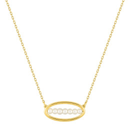 BIJOU COLLECTION - Collier perle de culture deau douce or jaune 9 carats Ref 397123.P0