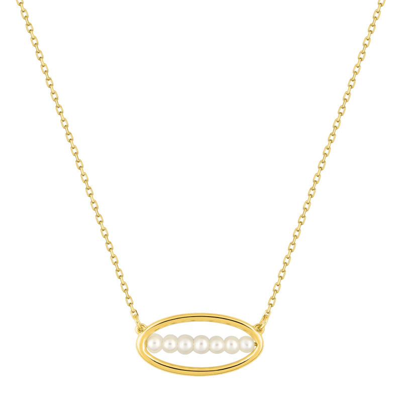 BIJOU COLLECTION - Collier perle de culture deau douce or jaune 9 carats Ref 397123.P0
