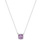 BIJOU COLLECTION - Collier améthyste or blanc 9 carats Ref 397153.A1