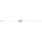 BIJOU COLLECTION - Bracelet or blanc 9 carats avec oxydes Ref 497018.Z1