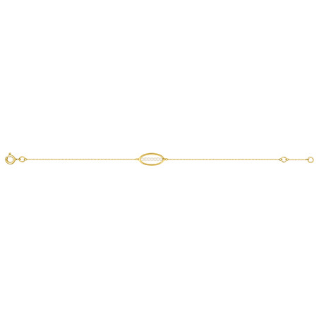 BIJOU COLLECTION - Bracelet perle de culture deau douce or jaune 9 carats Ref 497032.P0
