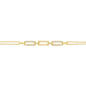 BIJOU COLLECTION - Bracelet rectangles évidés avec oxydes plaqué or 16 + 3 cm Ref 1028383