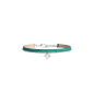 Les Cadettes - Bracelet multi-rangs Lotus cuir rose nude et turquoise aquatic taille 19 cm Ref 704292516AX_195