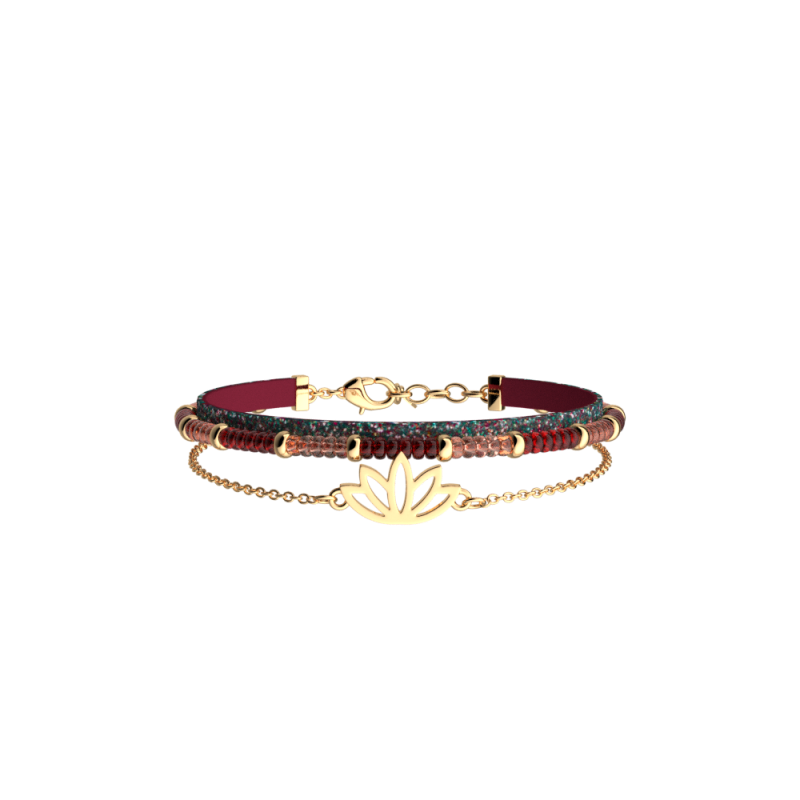 Les Cadettes - Bracelet multi-rangs doré taille S Ref 704375919DH_195