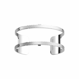 Les Georgettes - Bracelet manchette Pure rayonnante argenté 25 mm Ref 70379351600000