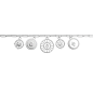 Les Georgettes - Bracelet Les Précieuses Astrale Pampille argenté 16 mm Ref 70441621608_190