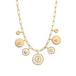 Les Georgettes - Collier Les Précieuses Astrale doré 16 mm taille 50 Ref 70441661908_050