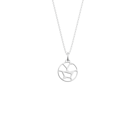 Les Georgettes - Collier Girafe argenté 16 mm Ref 70441721600_050